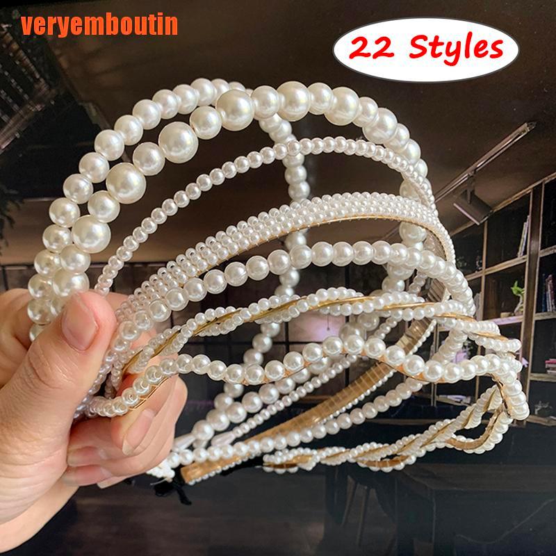 Cài Tóc Đính Hạt Ngọc Trai Giả Lấp Lánh Thời Trang