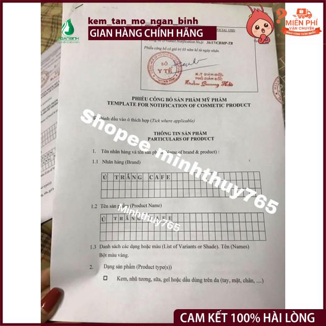 COMBO 1 GÓI Ủ TRẮNG CAFE CHO FACE VÀ BODY