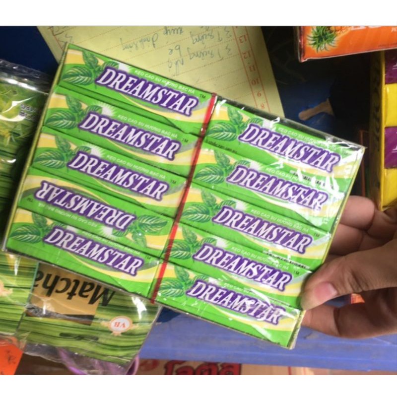 kẹo chewing gum hương bạc hà,cam,dâu