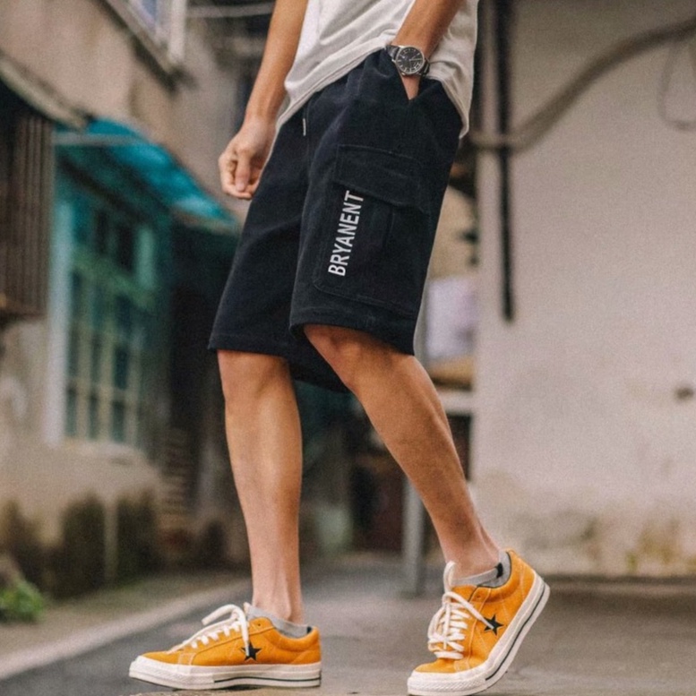 Quần Short Thời Trang Hàn Quốc Năng Động quần thun nam ngắn Phong Cách mảnh khảnh quần ống suông thời trang quần đùi quần short