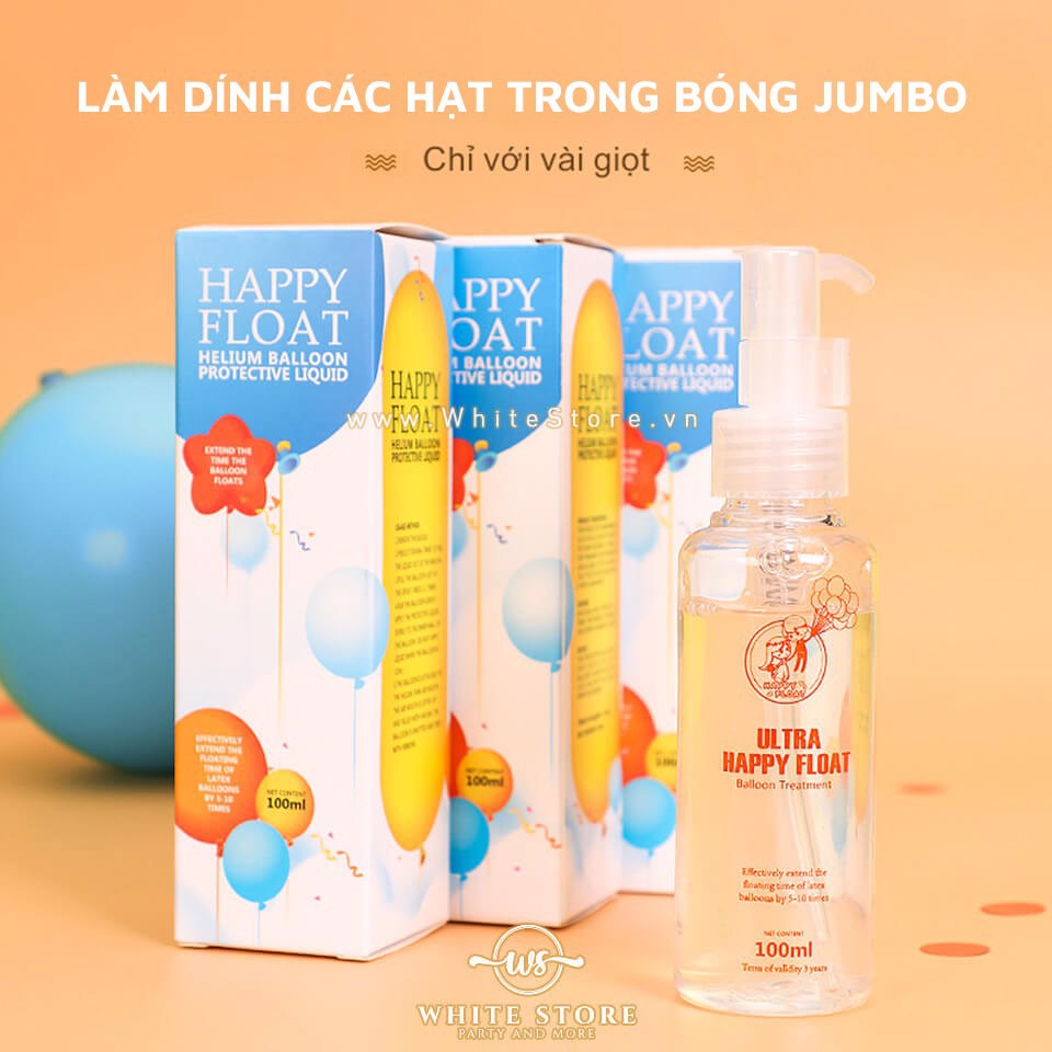 [CHÍNH HÃNG] Keo bóng jumbo, giữ bóng bền lâu ULTRA HAPPY FLOAT 100ml