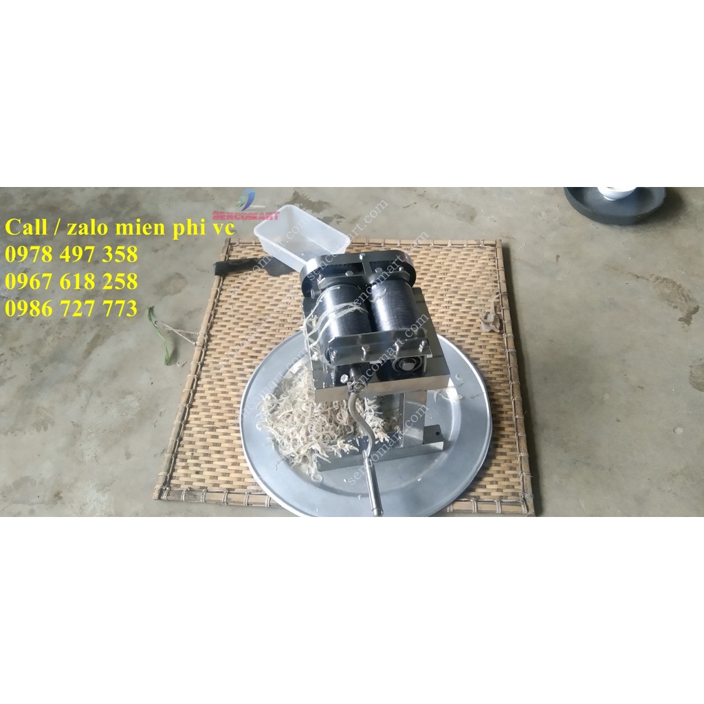 Máy xắt da lợn, thái da heo quay tay khung inox tại Sencomart