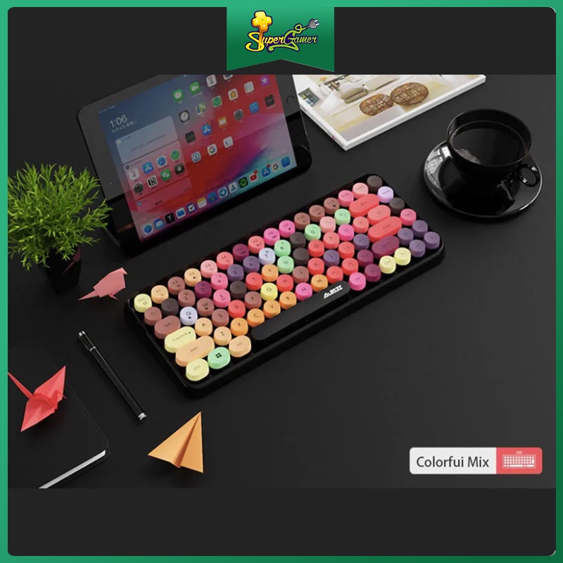 Bàn phím không dây Bàn phím cơ không dây Ajazz 308i 84 phím bấm