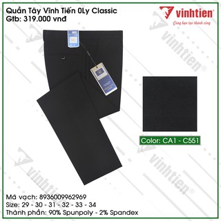 Quần Tây Công Sở Nam 0ly Classic Vĩnh Tiến 319
