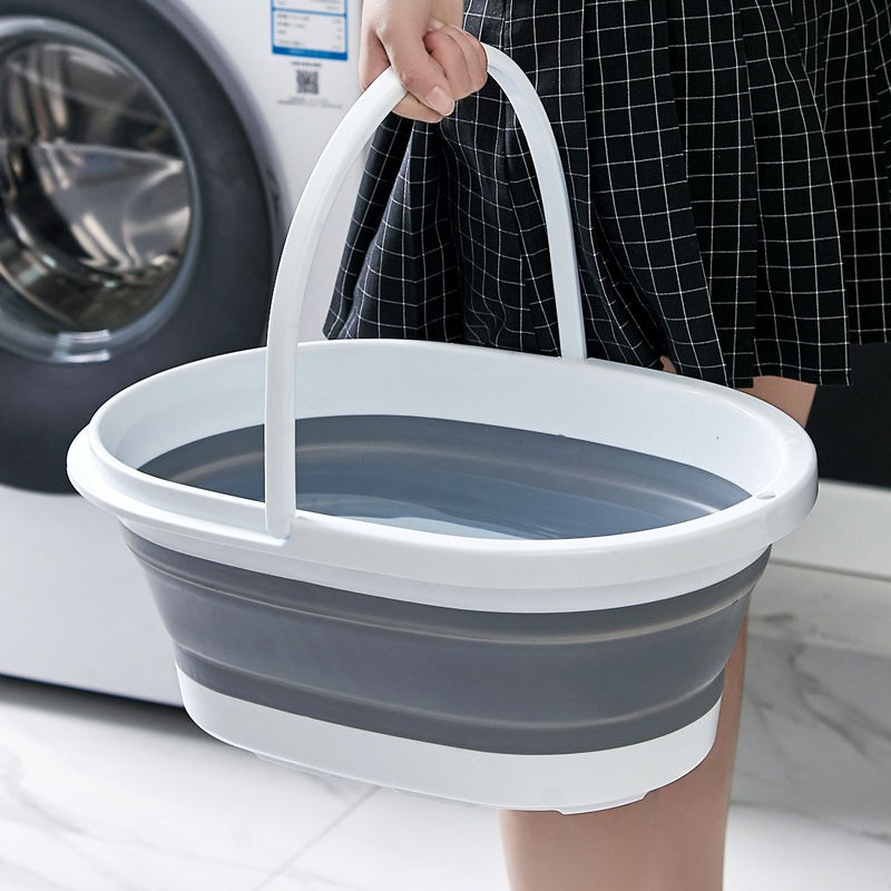 Bán trước✳Chậu giặt gấp Gia dụng Cỡ lớn Mở rộng rửa dày bằng nhựa cực