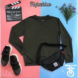 Hoodie tay dài màu đỏ và xanh rêu , made by f.o.f