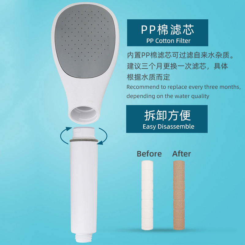 ABS Bộ Đầu Vòi Hoa Sen Bằng Phòng Tắm  Phần tử lọc thay thế  Trắng Đen Tăng Áp