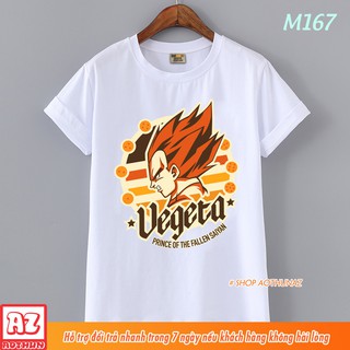 Áo thun Nam Dragon Ball Super Songoku Vegeta Form rộng ( Có size trẻ em )