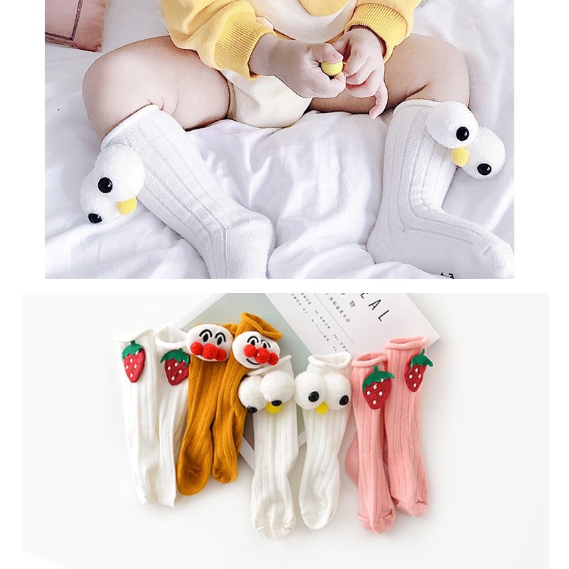 Kids Girl Boys Socks Children Autumn Winter Cotton Warm Cartoon Doll Socks