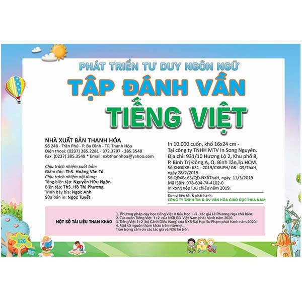 Sách - Phát Triển Tư Duy Ngôn Ngữ - Tập Đánh Vần Tiếng Việt (4-6 Tuổi)