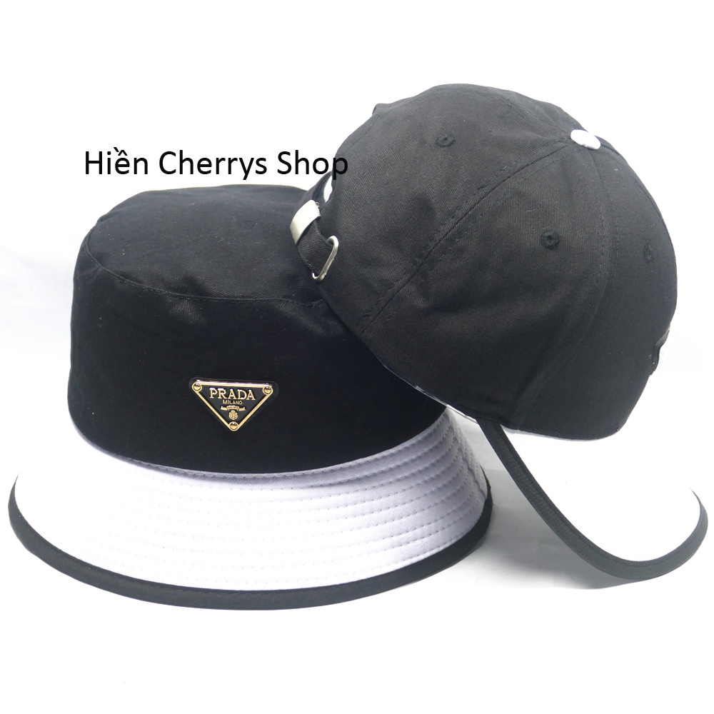 Cặp nón kết lưỡi trai - bucket gắn mặt sắt thời trang cao cấp nam nữ hot trend
