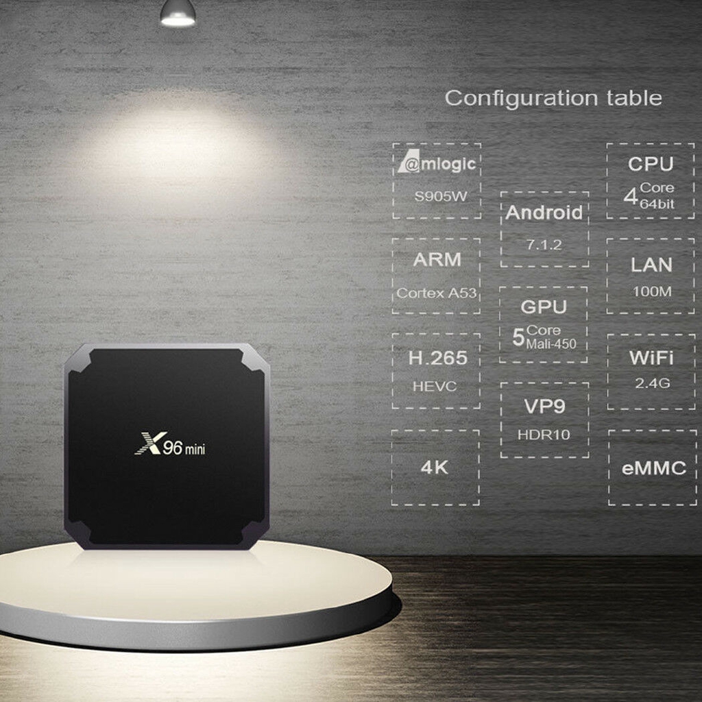 Đầu Tv Box X96 Mini Thông Minh Hỗ Trợ IPTV 4K HD Amlogic S905W ChấT LượNg Cao