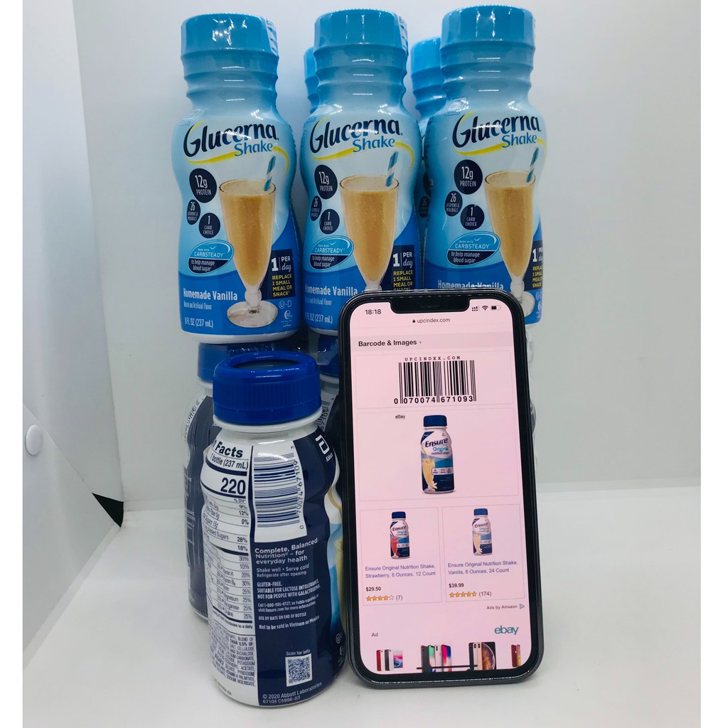 Sữa Nước ENSURE ORIGINAL NUTRITION SHAKE VANILLA ENSURE MỸ 237ML