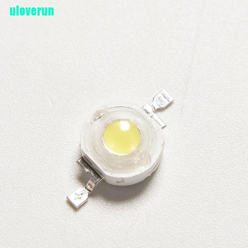 Uloverun 10 Cái 1W Đèn LED SMD Trắng Tinh Khiết