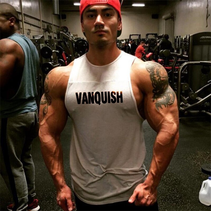 2020 New Cotton Workout Muscle Singlets Undershirt Bodybuilding Gym Men Tank Tops Brand Fashion Casual Fitness Sleeveless Vest