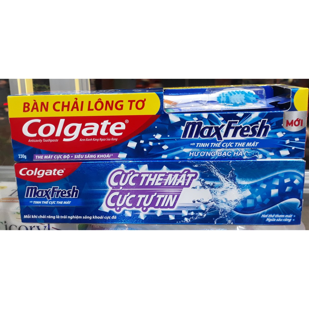 Kem đánh răng Colgate MaxFresh hương bạc hà 230g