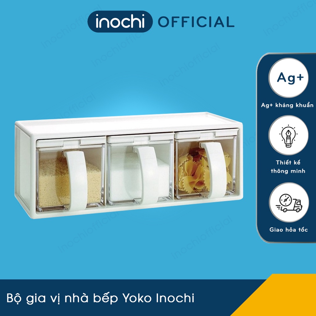 Bộ gia vị nhà bếp Yoko Inochi - Thiết kế sang trọng, Đựng được gia vị và nguyên liệu lỏng, Chất lượng Nhật Bản