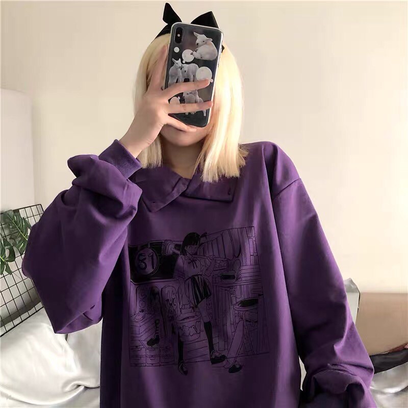 ÁO SWEATER 💕[Có Ảnh + Video Thật]💕 CỔ CAO TAY PHỒNG 💕 KIỂU DÁNG HOẠT HÌNH ANIME ✨ PHONG CÁCH NHẬT BẢN CỰC XINH