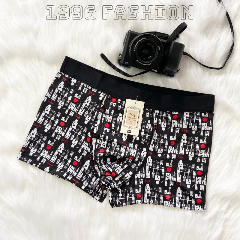 Quần lót nam hoạ tiết cao cấp chất su lạnh đẹp quần sịp nam đùi mềm mại co dãn 4 chiều