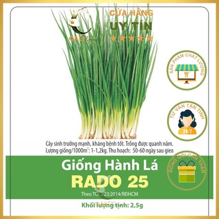 Hạt Giống Hành Lá Rado 25 (2,5gr)