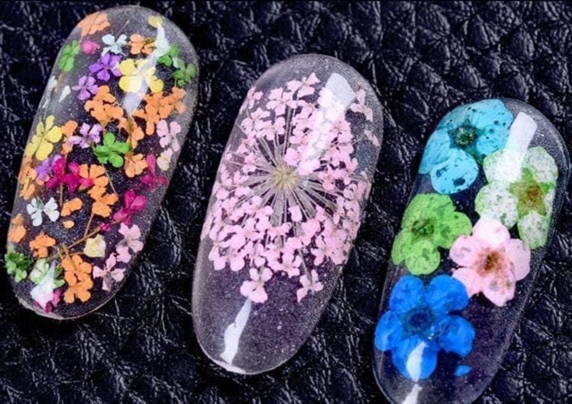Hoa khô lụa - Làm ẩn móng tay chân -Nail Mi Spa ..