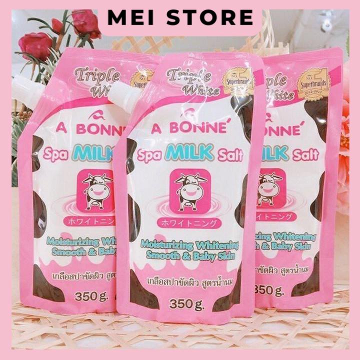 10 bịch tẩy tế bào muối bò tắm Abonne đến từ Thái Lan
