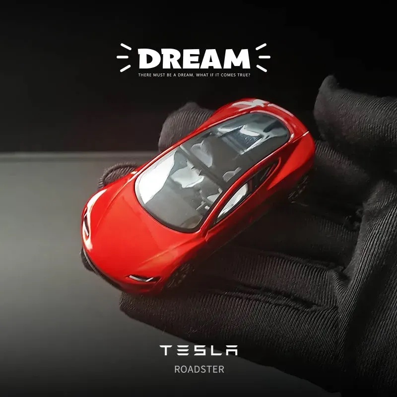 Mô Hình Xe Hơi tesla roadster/ model 3 Tỉ Lệ 1:64