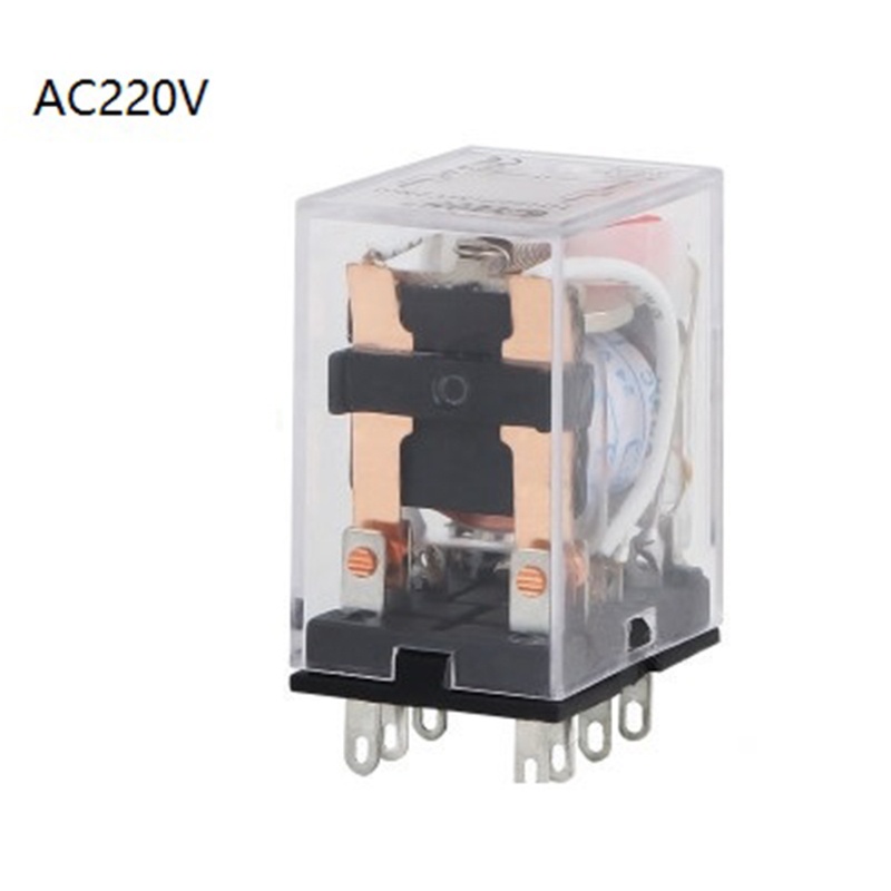Rơ Le Điện Từ 8 Pin Cho Đế Ổ Cắm Đèn Led Chỉ Báo 2 Open 2 Clos