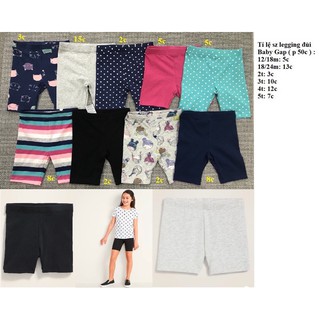 Legging đùi bé gái size 12/12m-5t (tt)