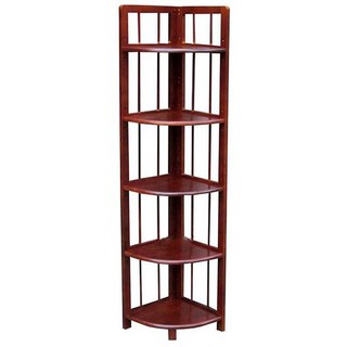 kệ góc 5 tầng bằng gỗ