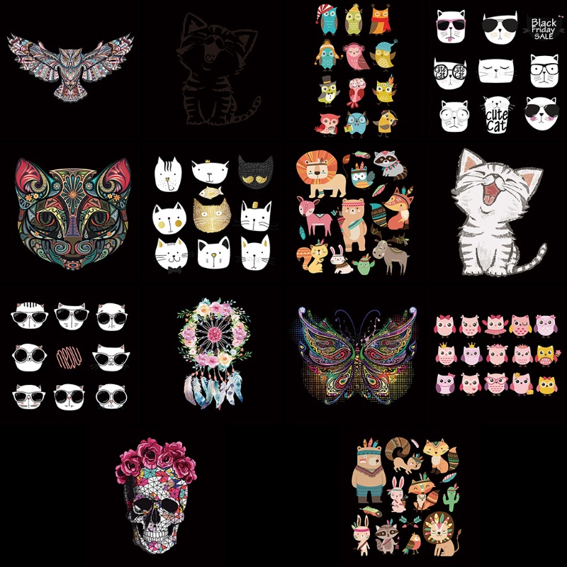 Sticker Ủi Thêu Hình Đầu Lâu Và Hoa
