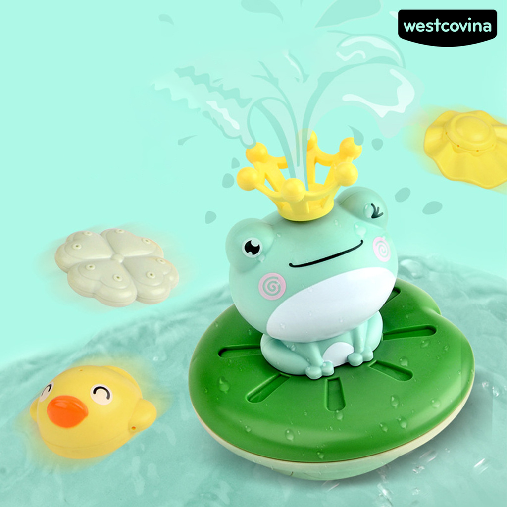 Phương Tây♋Đồ Chơi Xịt Nước Hình Chú Ếch Hoạt Hình Đáng Yêu Cho Bé Khi Tắm