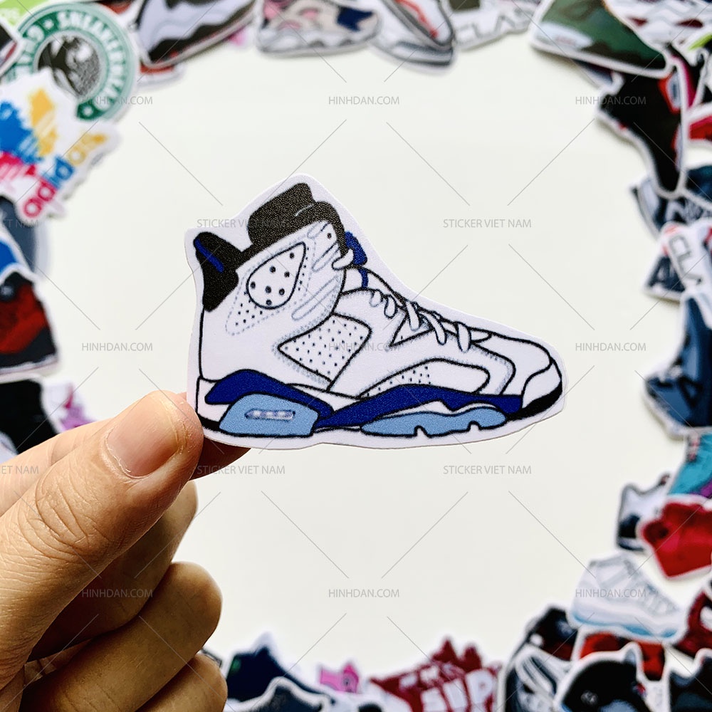 Sticker SNEAKER - GIÀY Chống Nước Trang Trí Va Li, Xe, Laptop, Nón Bảo Hiểm, Máy Tính, Laptop, Đàn Guitar