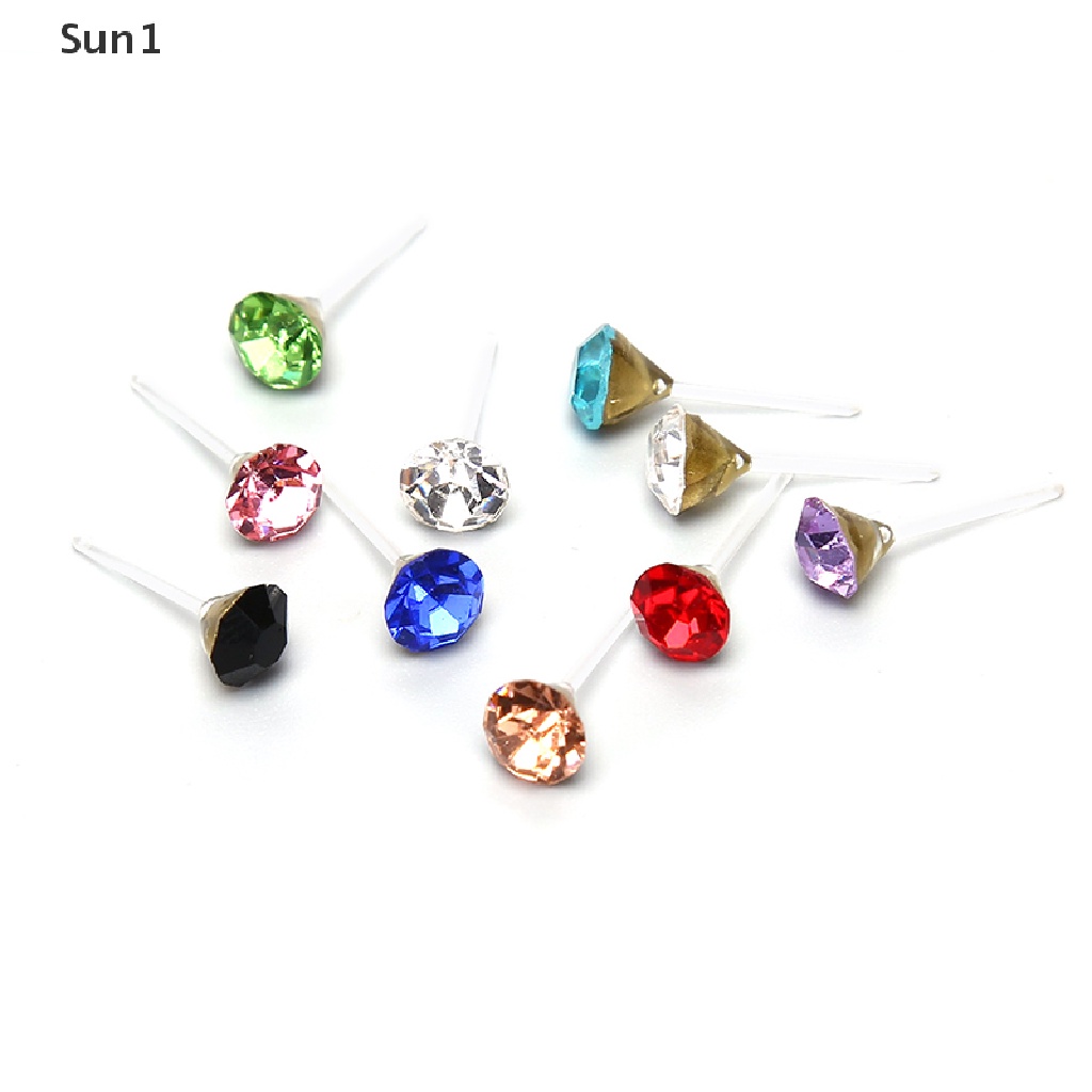 Set 10 / 20 Đôi Bông Tai Đính Đá Thời Trang Dành Cho Nữ