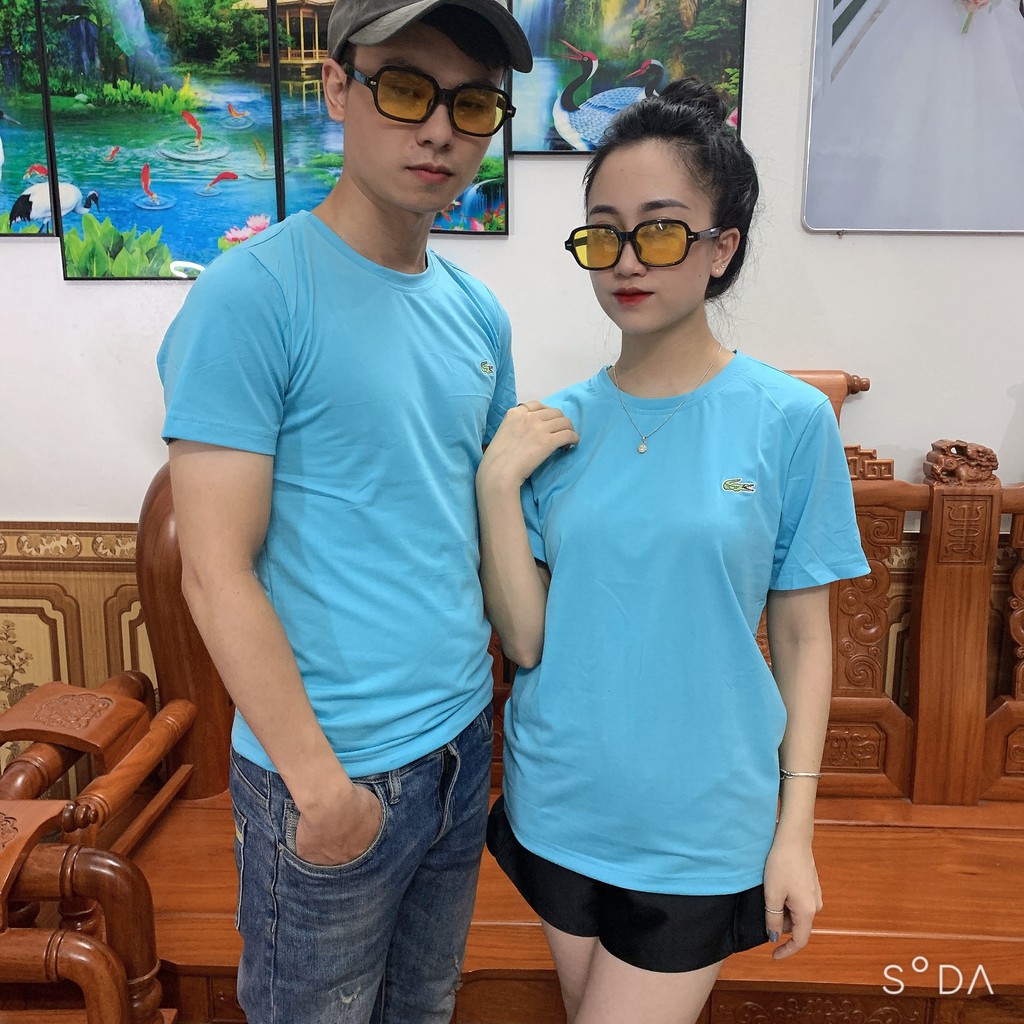 Áo Phông Nam Lacote / Áo Thun Nam Cá Sấu Không Cổ ( A001 )