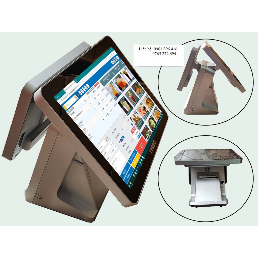 MÁY TÍNH TIỀN CẢM ỨNG /POS BÁN HÀNG TYSSO 1515S (CPU I5)