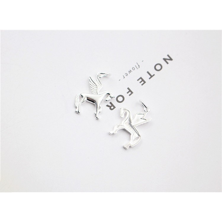 Charm bạc móc treo ngựa kỳ lân có cánh - Charm Bạc 925 - Mã CB175
