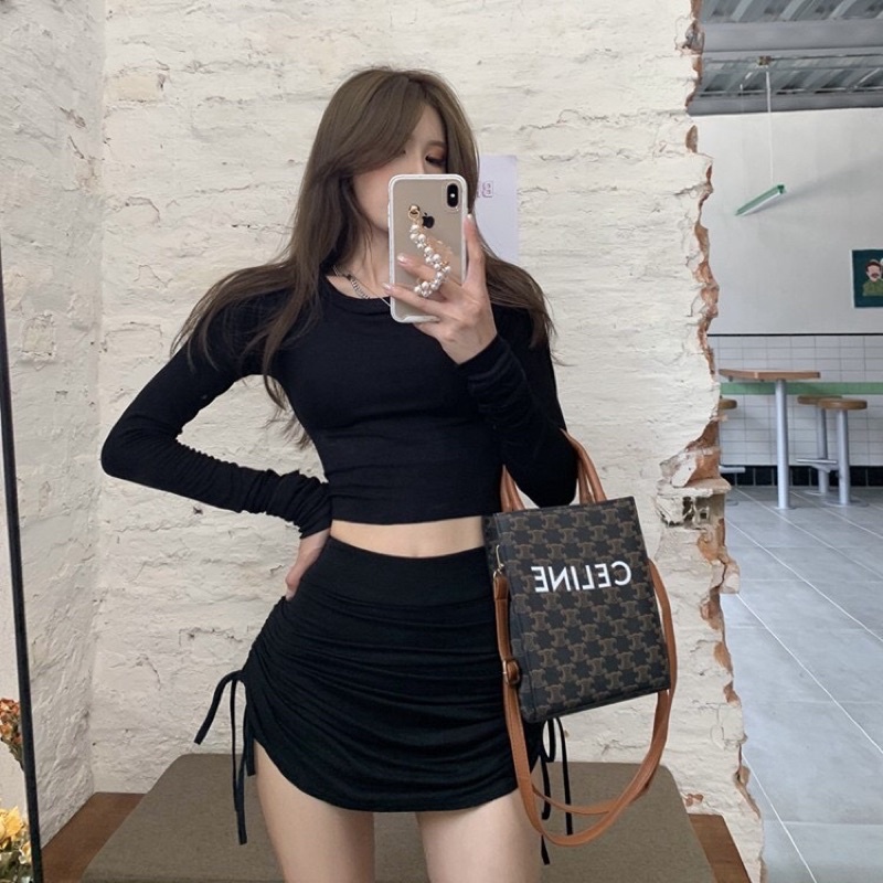 CHÂN VÁY RÚT DÂY XINH CỰC ĐẸP R2