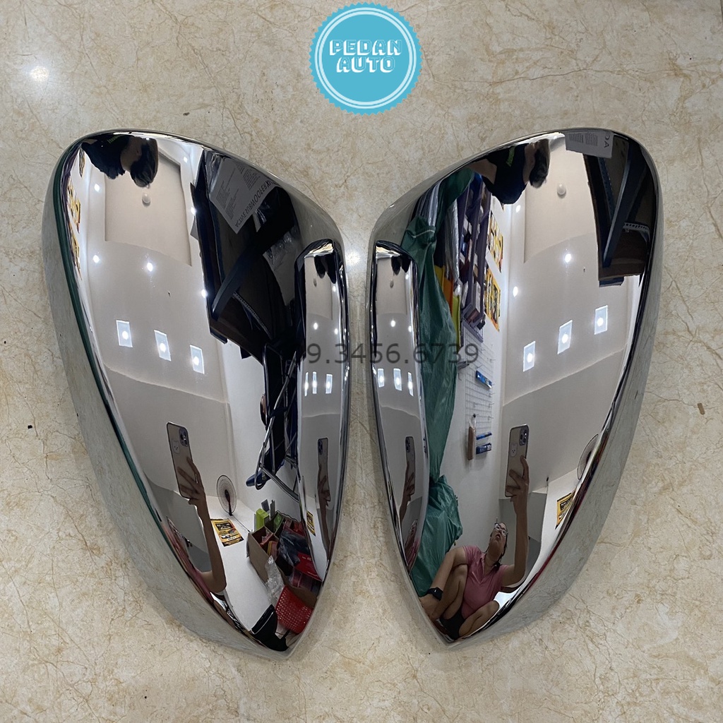 Bộ 2 ốp gáo gương Toyota Veloz, Avanza 2022 2023 mạ crom/carbon cao cấp chống xước cho xe