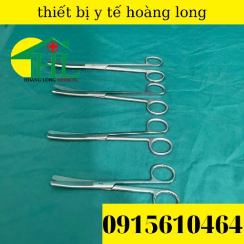 Kéo Y Tế , Kéo Cong 2 Đầu Tù 18cm Sắc Bén Hàng Loại 1 Pakistan
