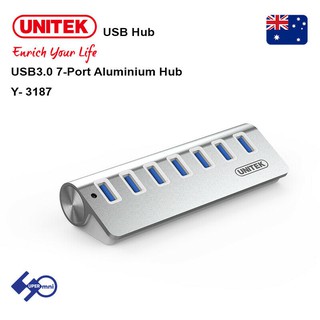 Bộ chia USB 1 ra 7 Unitek Y3187 (USB 3.0) cao cấp