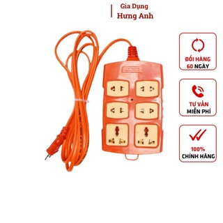Ổ cắm điện chịu tải 6 lỗ, 4 lỗ có dây dài 3m/5m 30A-250V