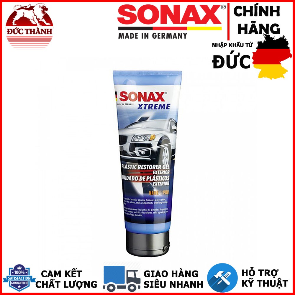 GEL NANO BẢO DƯỠNG VÀ PHỤC HỒI NHỰA KHÔNG SƠN SONAX XTREME PLASTIC RESTORER GEL 250ML