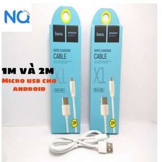 Siêu rẻ Dây sạc nhanh micro usb hoco x1 - cáp sạc nhanh dây dài 1m 2m micro usb hoco x1