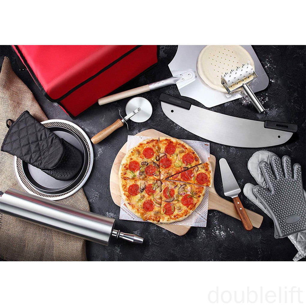 Khay lưới nướng bánh pizza bằng nhôm hình tròn dành cho nhà bếp