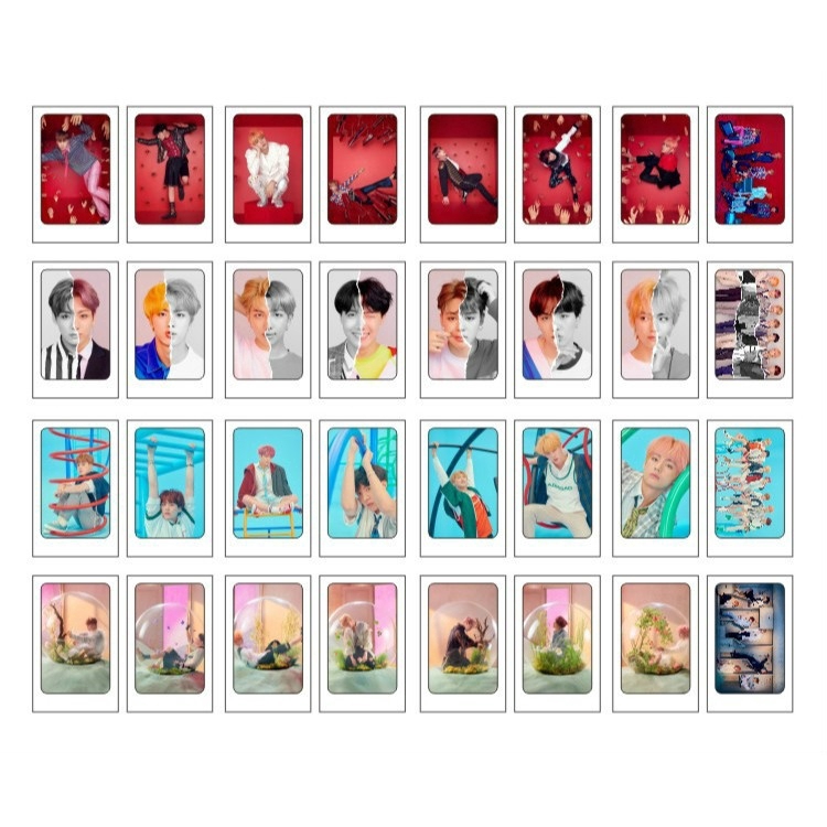 Set 32 thiệp ảnh lomo hình album Love yourself tear của nhóm nhạc Kpop BTS