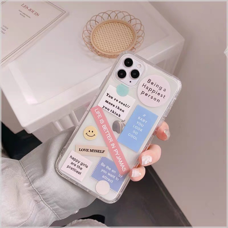 Ốp lưng iphone trong suốt chống ố Happy day đẹp ip/6/6plus/6s/6splus/7/7plus/8/8plus/x/xr/xs/11/12/pro/max/plus/promax | BigBuy360 - bigbuy360.vn