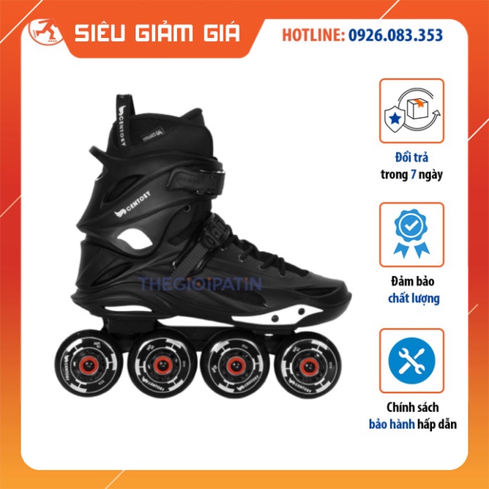 Giày Patin Centosy Freestyle Pro Max Form Nhựa Chắc Chắn, Boot Giày Có Thể Tháo Rời Cam Kết Bảo Hành