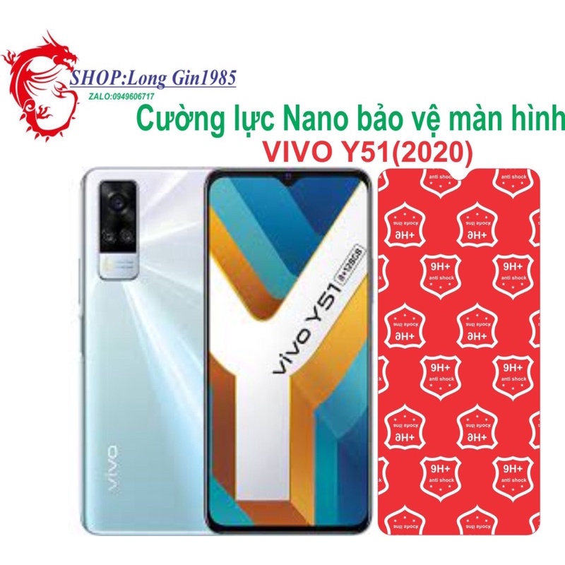 Vivo Y51 2020 Cường lực Nano chống va đập chống trầy xước tốt