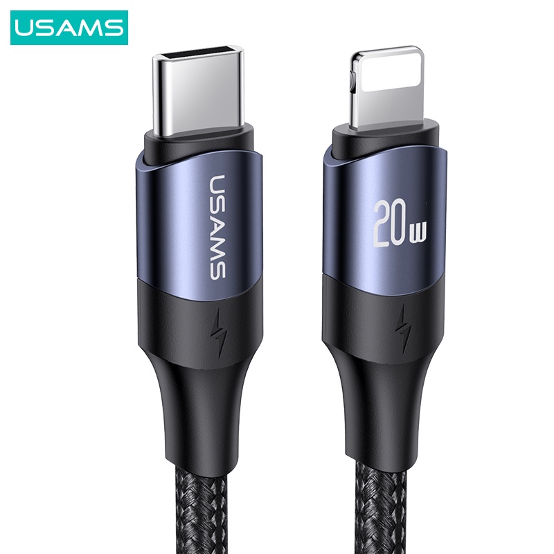Usams Dây Cáp Sạc Nhanh 1.2m 2m 3m 20W USB C IP Cho i8-14